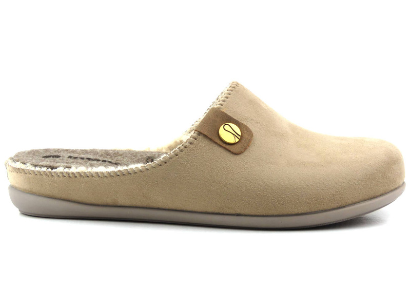 Teplé dámské pantofle s vyjímatelnou vložkou - INBLU GF-11, béžové