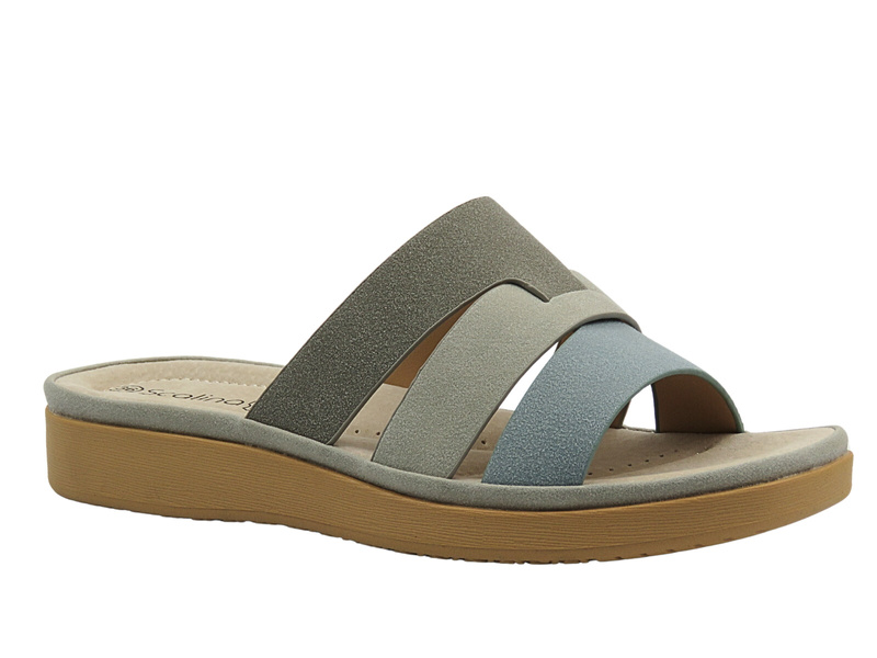 Dámské modré pantofle Scalina 834369 – Stylový design