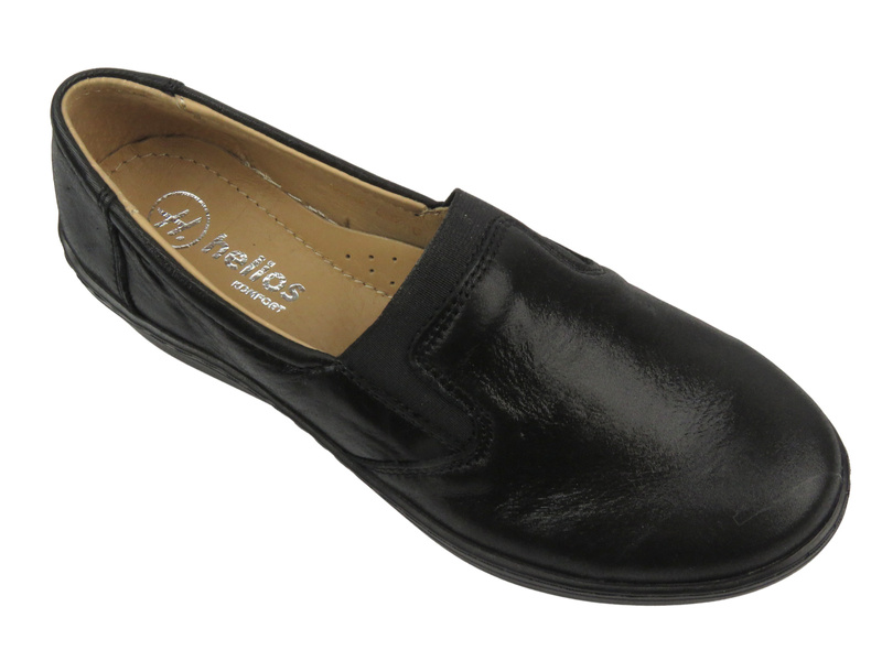Pohodlná dámská polobotka na platformě - HELIOS Comfort 349S, černá 4
