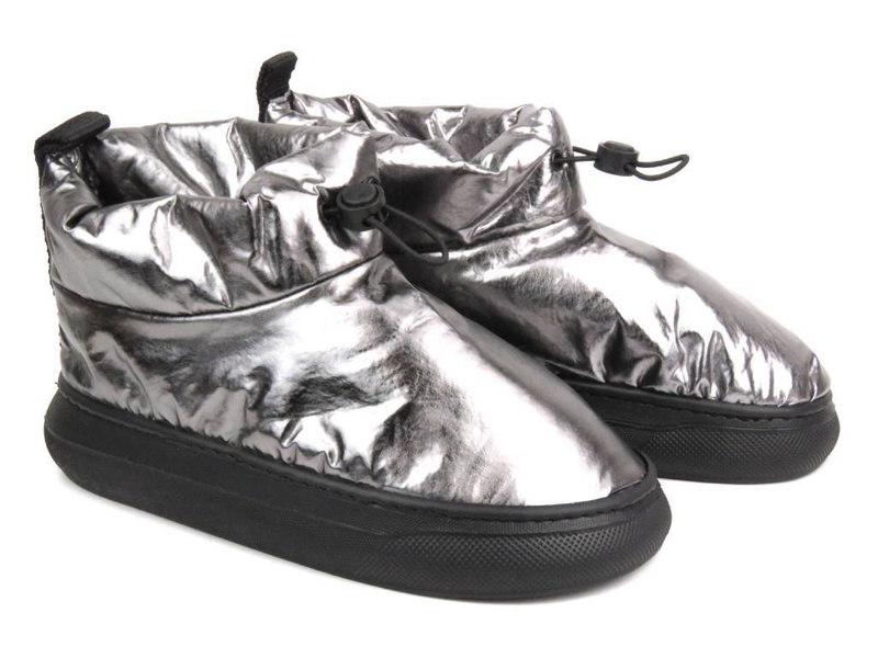 Eskymák, mukluk, dámské boty - Venezia AND31, stříbrná