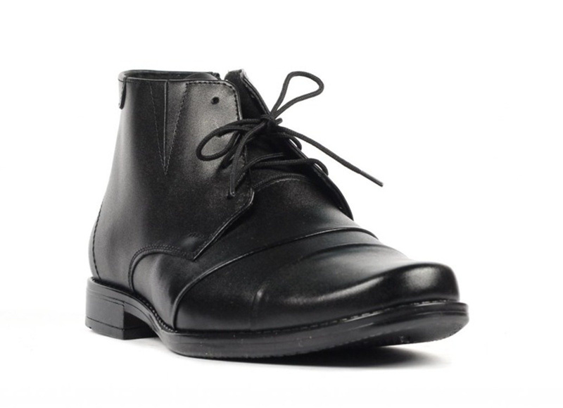 Pánské boty vyrobené z kůže Moskała 298 ČERNÁ