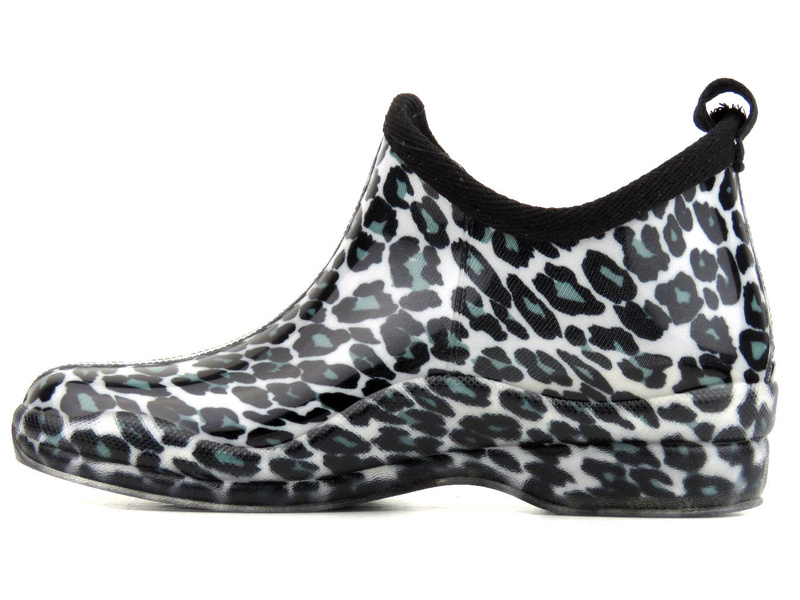 Holínky, dámské holínky - WOJTYŁKO 2210, béžové s leopardím potiskem