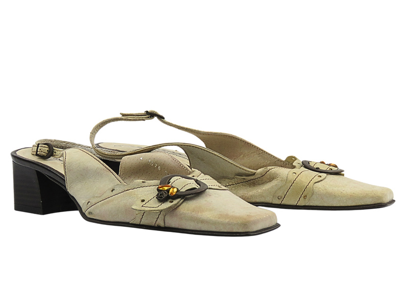 Béžové lodičky s nastavitelným páskem MAXONI 1076