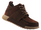 Pohodlné dámské kožené barefoot kotníkové boty Potocki 26-35309, hnědé