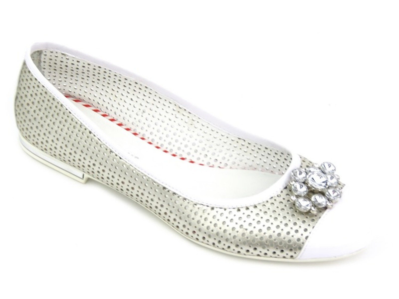 Elegantní balerínky vyrobené z přírodní kůže - Solo Femme 91102