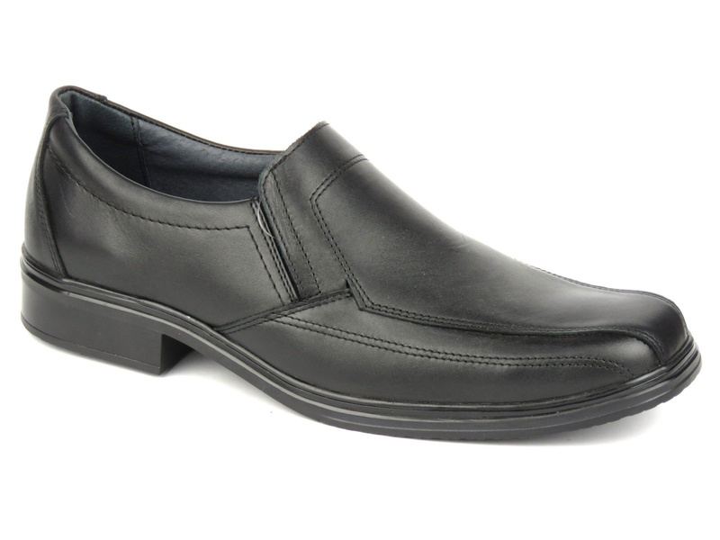 Babris 4215 pánské kožené benátské mokasíny, černé