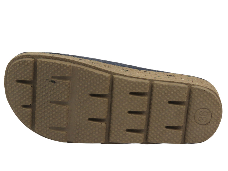 Dámské pantofle s ozdobnými krystaly - INBLU BS-46, modré