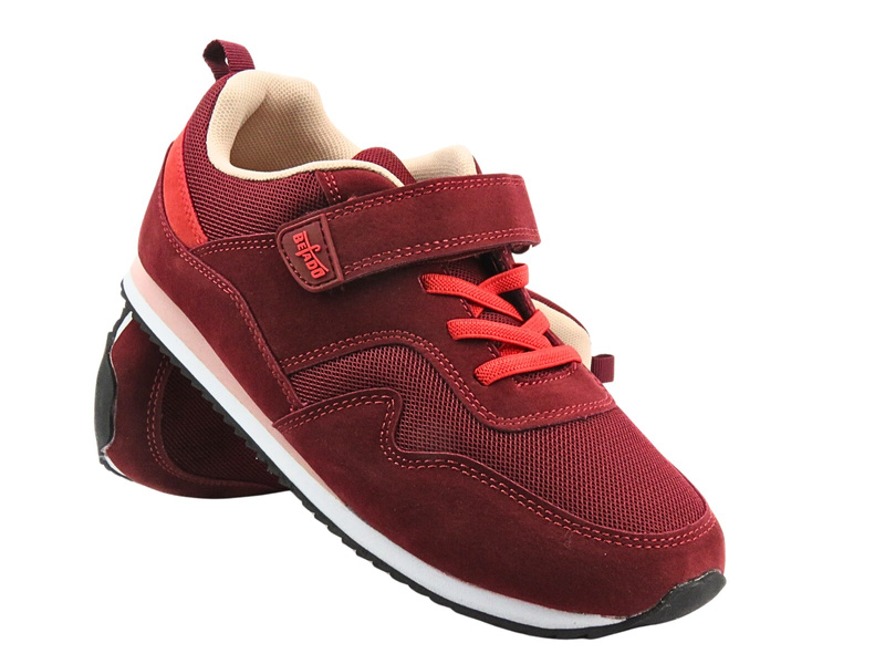 Befado Mládežnická sportovní obuv 516Q216 Červená na suchý zip