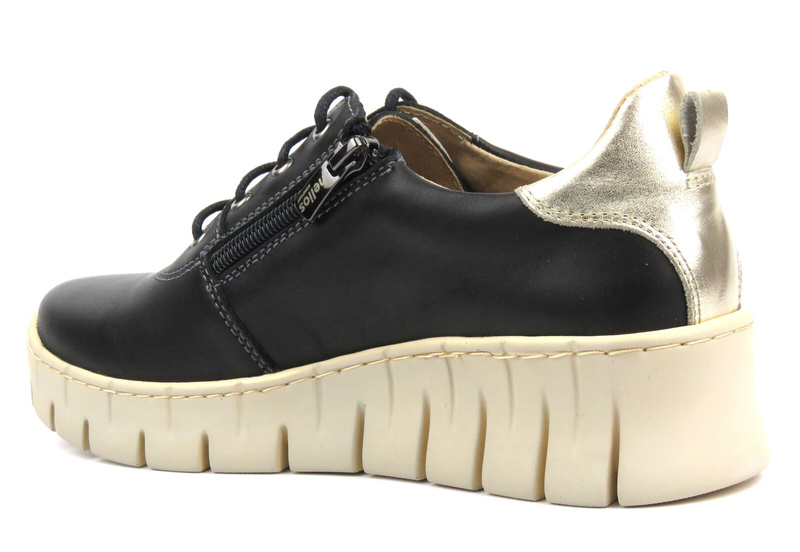 Dámská kožená polobotka - Helios Comfort 420, černá