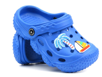 Žabky, dívčí dřeváky sandály - AMERICAN CLUB NH 75/23, NH 76/23, fialové s duhou