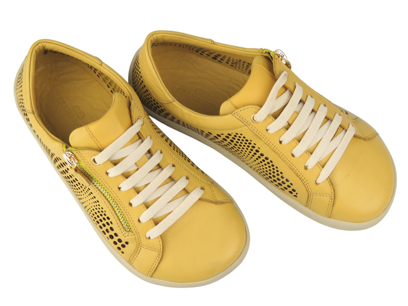 Dámské barefoot polobotky Nika Komfort 26051, žluté
