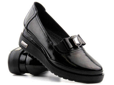 Elegantní dámské boty na malém klínku - VENEZIA 131180, černé