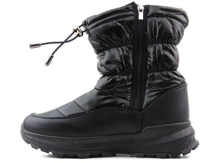 Dámské sněhule se zipem a šňůrkou - NOVINKY 21SN26-4353, černé