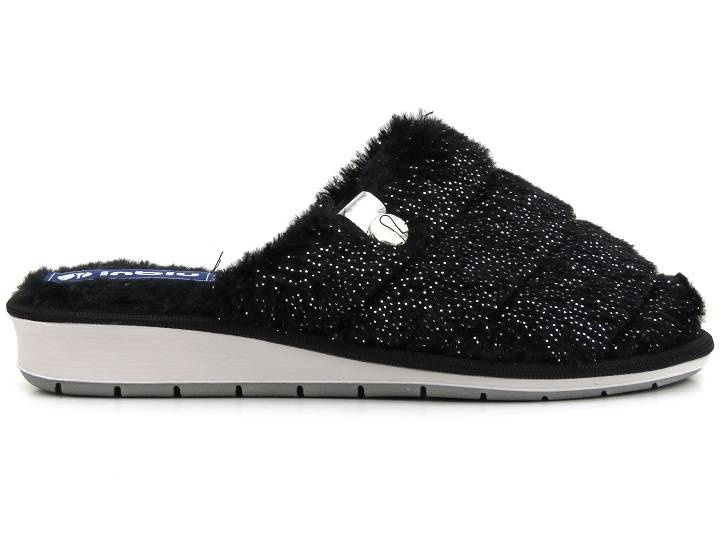Kožešinové, měkké dámské pantofle - INBLU LB-95, černé