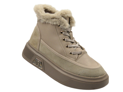 Dámské kotníkové boty Cambell 25-19352, béžové