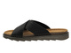 Pánské sandály s koženou stélkou - INBLU BU-01GU, černé
