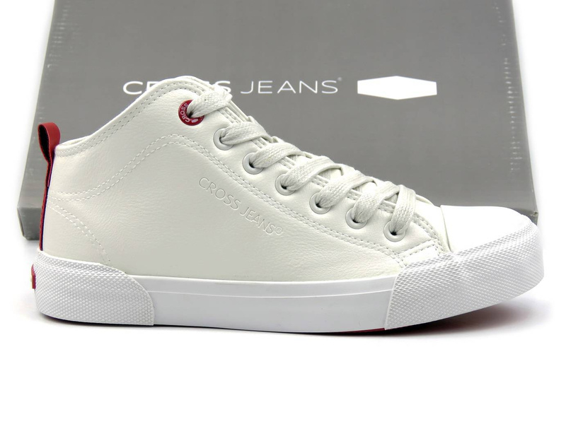 Dámské vysoké tenisky - CROSS JEANS II2R4033C, bílé
