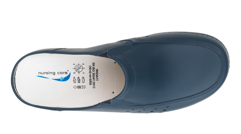 Dámské zdravotní, hygienické žabky - OŠETŘOVATELSKÁ PÉČE BERLIN-WG4A03, tmavě modrá