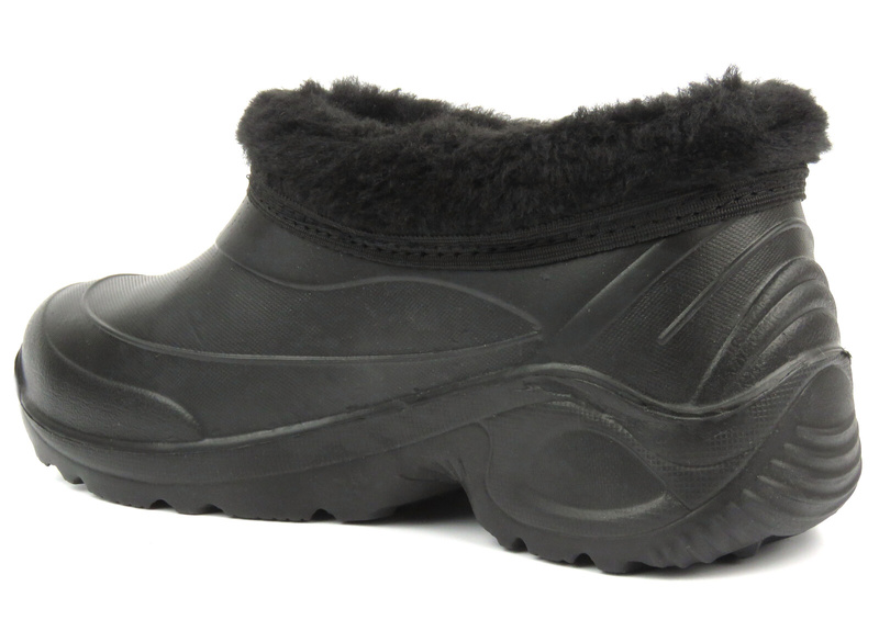 Teplé zimní holínky, sněhule pro seniory - REALPAKS ETGM-3, černé