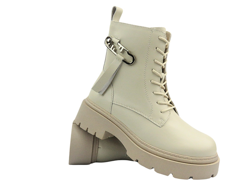 Dámské kotníkové boty na platformě - CheBello 4294, černé