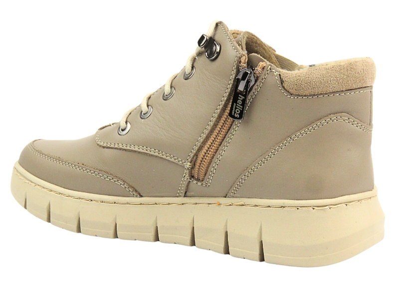 Dámské kotníkové boty z přírodní kůže - HELIOS Komfort 526, černá 2