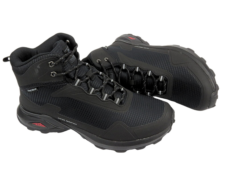 Vysoké pánské trekingové kalhoty OUTDOOR DK Aqua Soft Shell 1029, černé