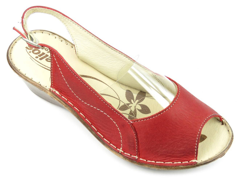 HELIOS 212 dámské sandály, červené