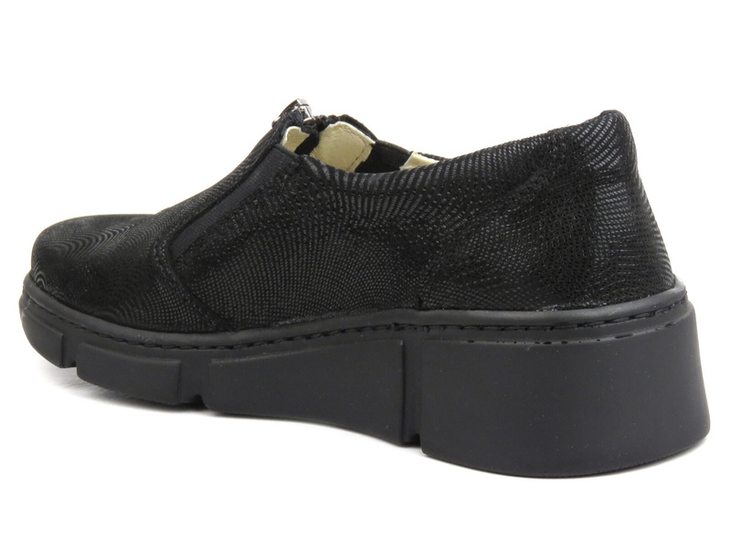 Dámské kožené boty - Waldi 1117, černé