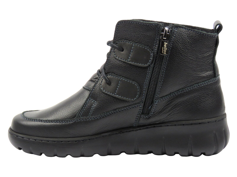 Dámské kotníkové boty černé HELIOS Komfort 795 – polská značka