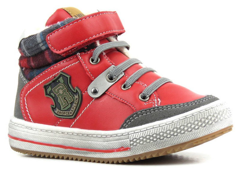 Zateplené dětské boty AMERICAN CLUB GC 25/21, červené