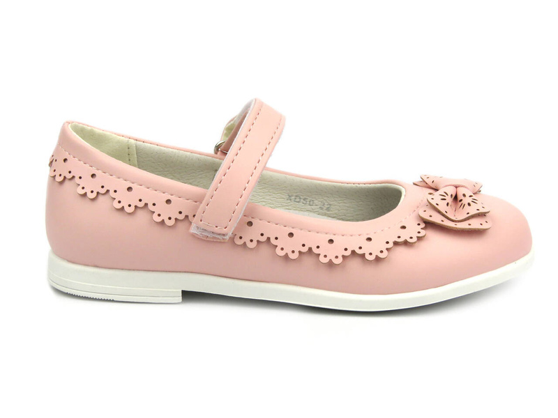 Dětské balerínky se zapínáním - AMERICAN XD 73/23, bílé