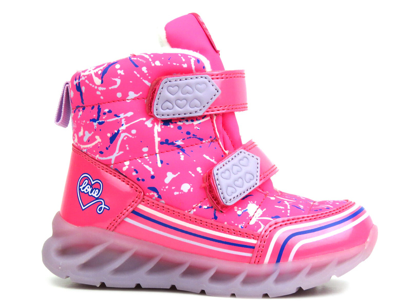 Dětské sněhule AMERICAN CLUB ES 140/23 fuchsiové