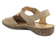 Kožené dámské sandály béžové Helios Komfort 128