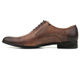 Kožené boty, pánské společenské oxfordky Conhpol 5540-0921, hnědé