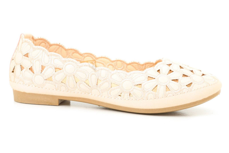 Prolamované dětské baleríny - Evento 22DZ02-4871, růžové