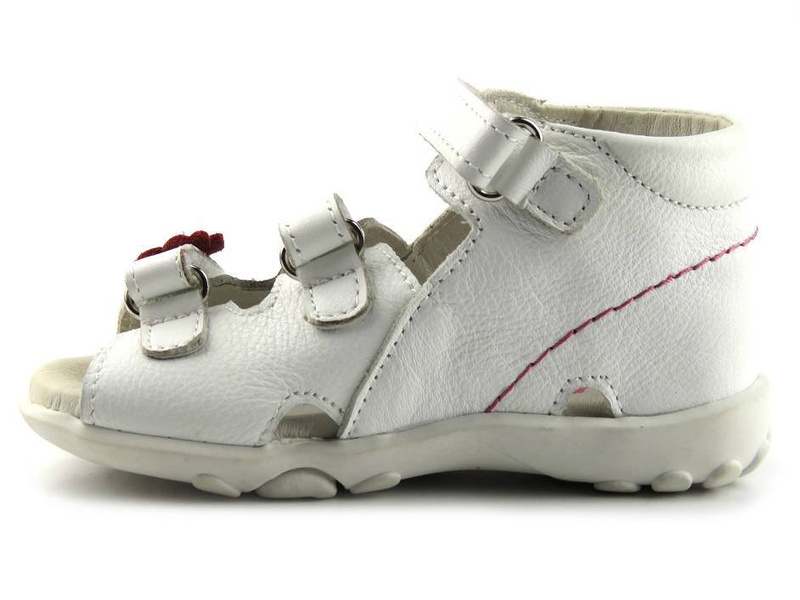 Dětské dívčí sandály American Club TY1612-9346, bílé