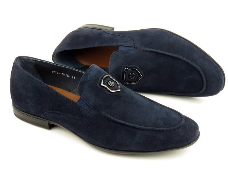 Vysoce kvalitní pánské mokasíny JOHN DOUBARE D778-120-29, tmavě modrá