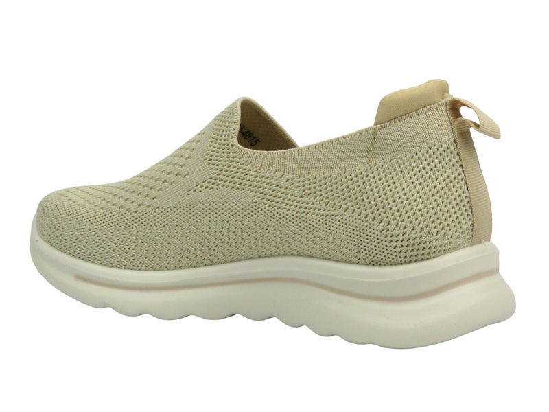 Látkové dámské sportovní boty - NEWS 22TX02-4815, béžové