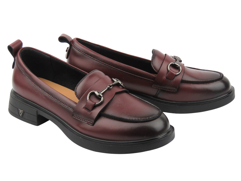 Elegantní dámské boty Vinceza 133115, vínové