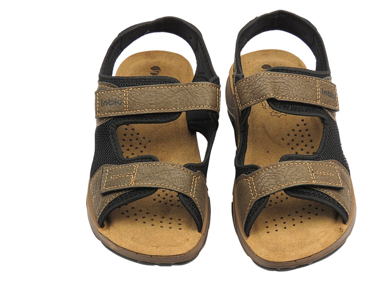 Pohodlné, klasické pánské sandály hnědé INBLU TL27-01