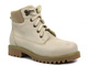Kožené boty, dámské sněhule s vlnou - HELIOS Komfort 555, světle béžová