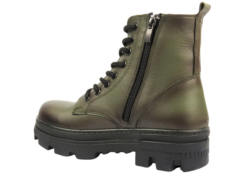 Dámské kožené kotníkové boty - VACARRO 490, černé