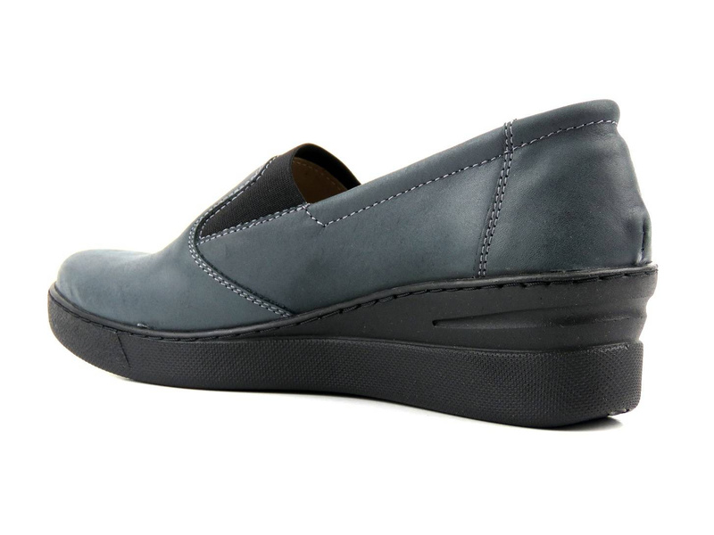 Pohodlné dámské boty na klínku - HELIOS 349, grafit