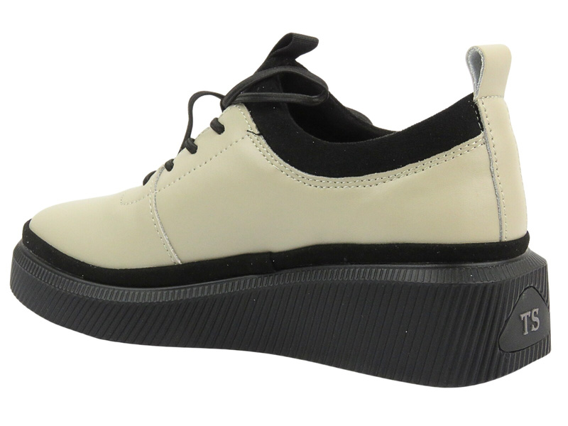 Béžové dámské kožené boty Sokolski GS J23-705