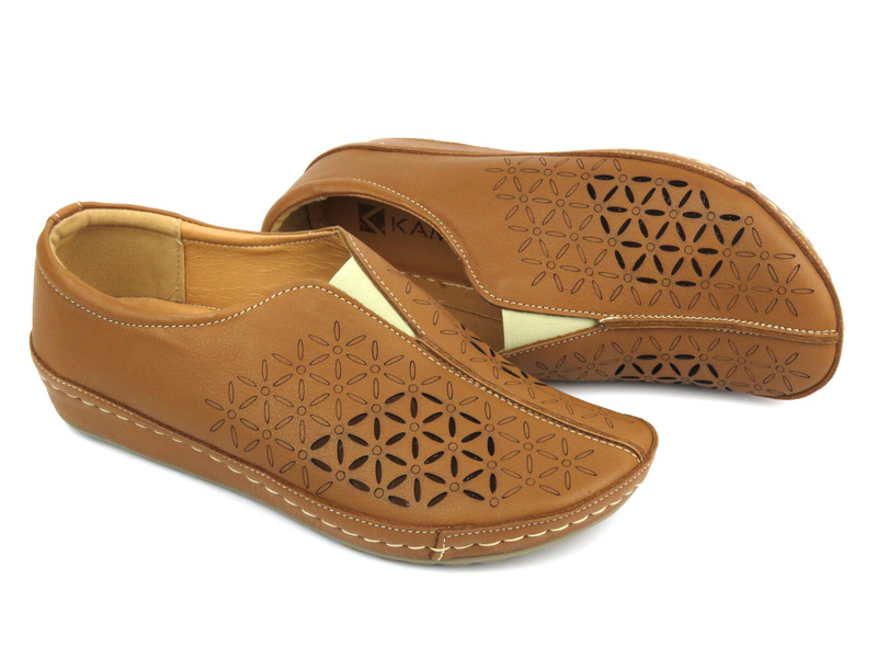 Pohodlná dámská polobotka - Kampa 123/7, hnědá