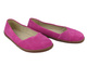 Barefoot kožené minimalistické dámské polobotky s rozšířenou šířkou H - Nika Komfort 1451 fuchsiová