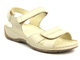Pohodlné dámské kožené sandály - HELIOS Komfort 106, zlaté