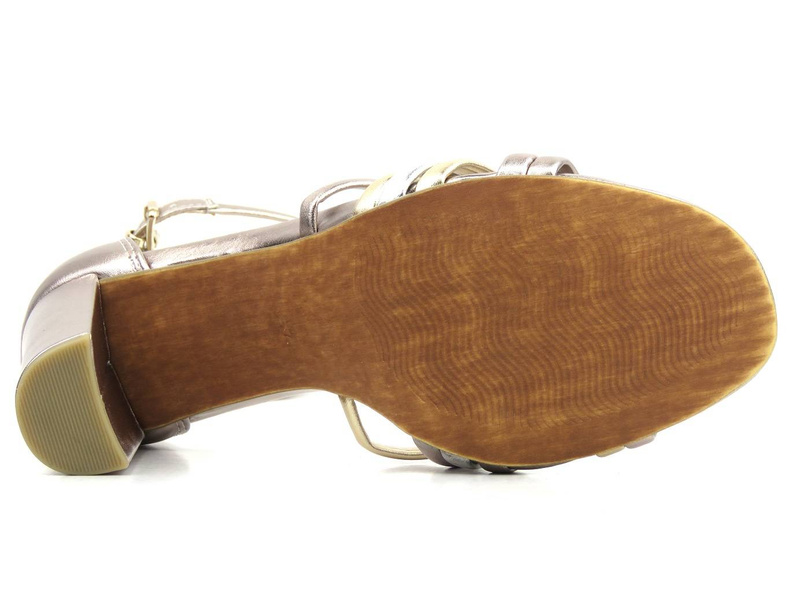 Dámské sandály na vysokém podpatku - Marco Tozzi 28386, růžové