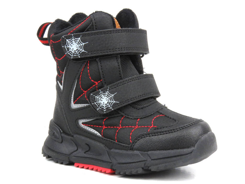 Dětské sněhule na suchý zip - AMERICAN CLUB XD 109/23, černé