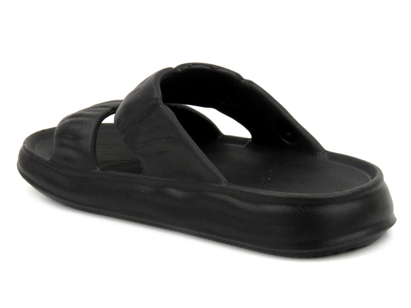 Dámské pěnové žabky se dvěma pásky - Realpaks F-620, černé